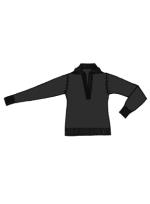 Polo de punto color negro