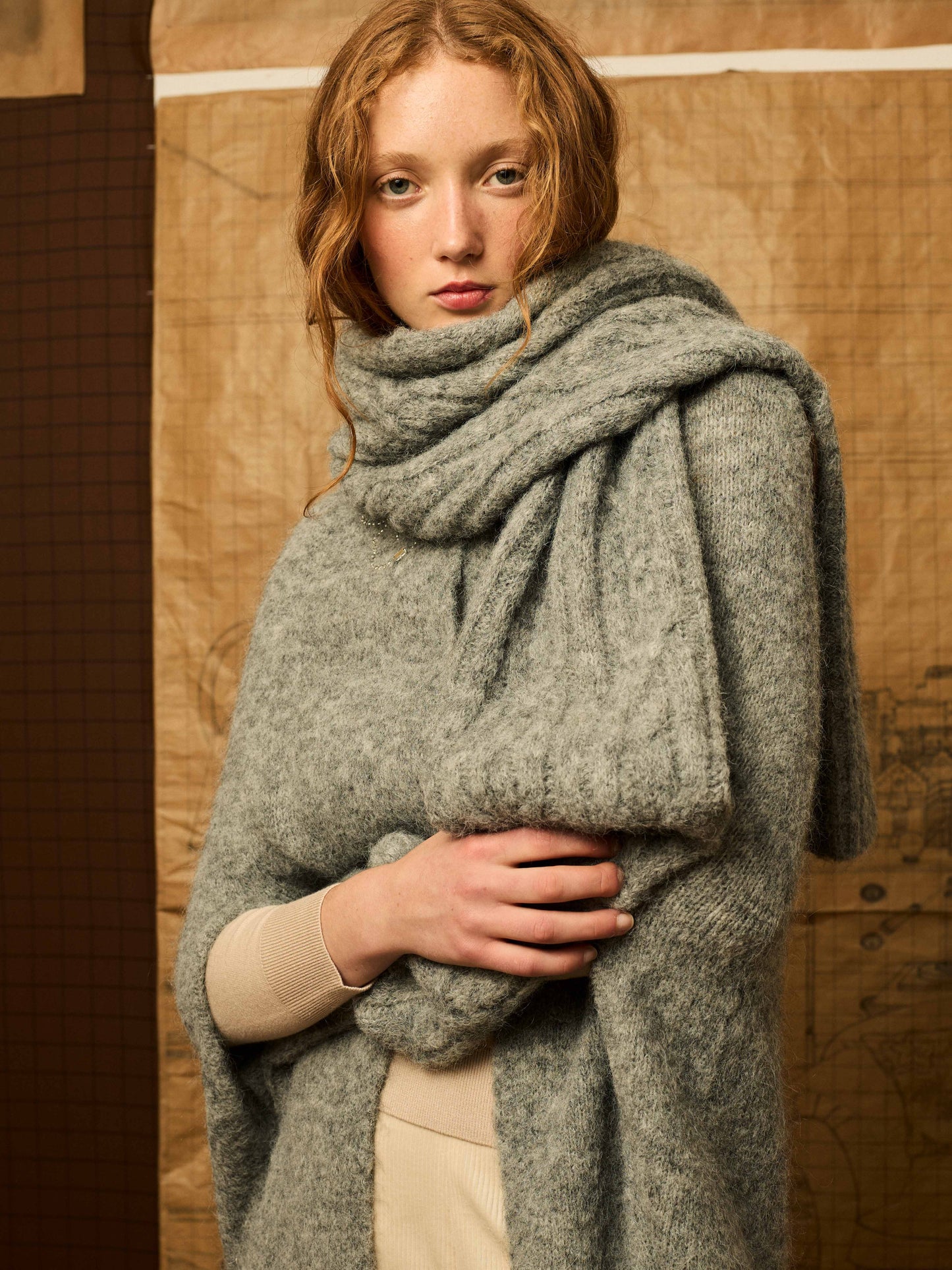 Bufanda gris