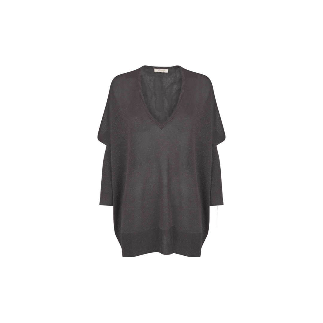 Jersey de lurex pico plomo