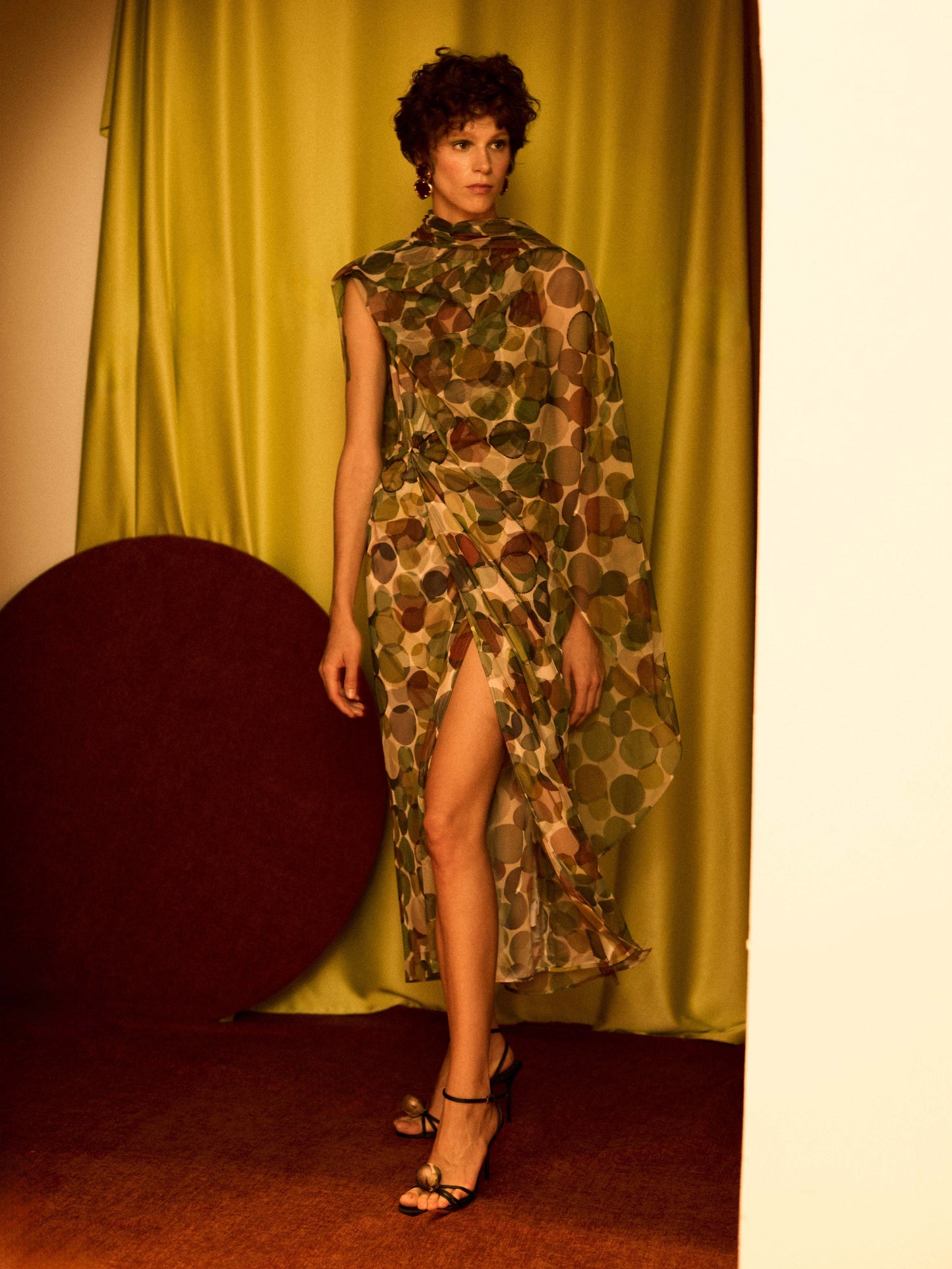 Vestido tul círculos