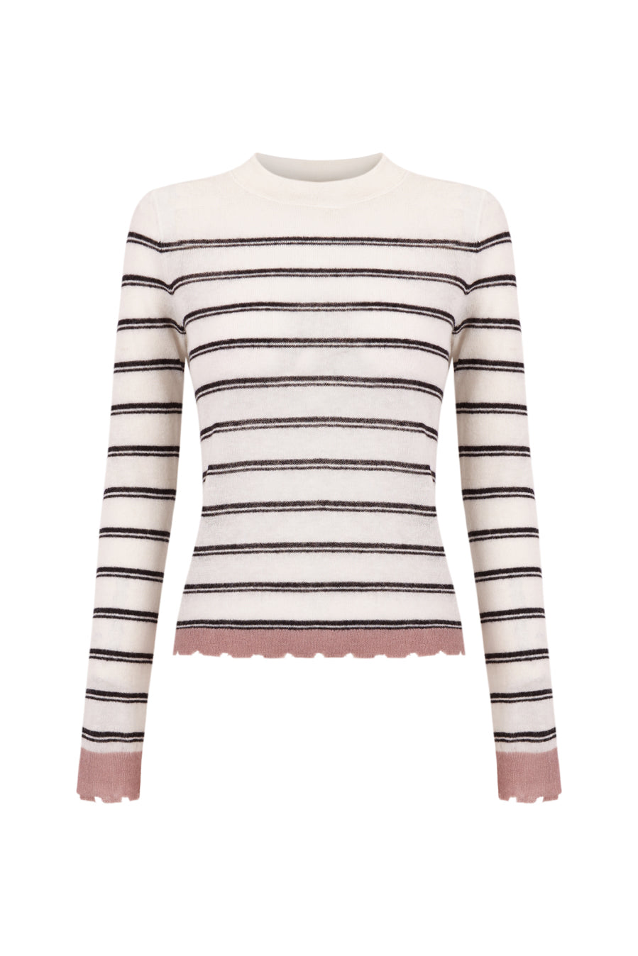 Jersey blanco de rayas