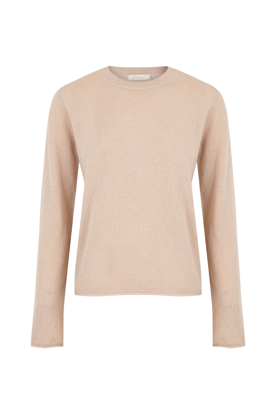 Jersey cuello caja beige