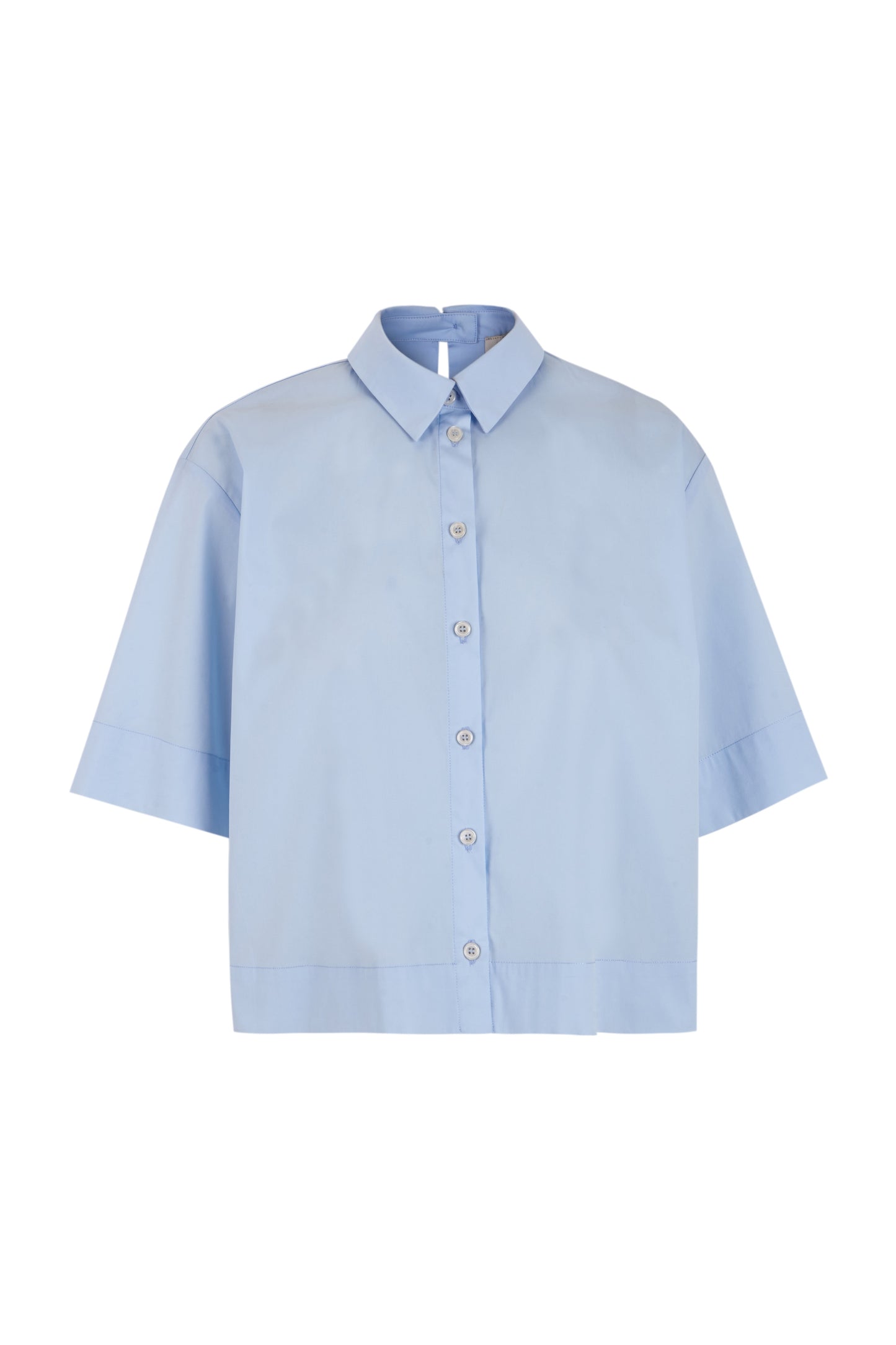 Camisa azul de popelín