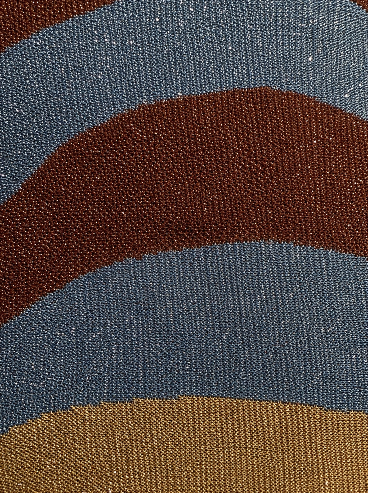 Falda de jacquard en lurex azul