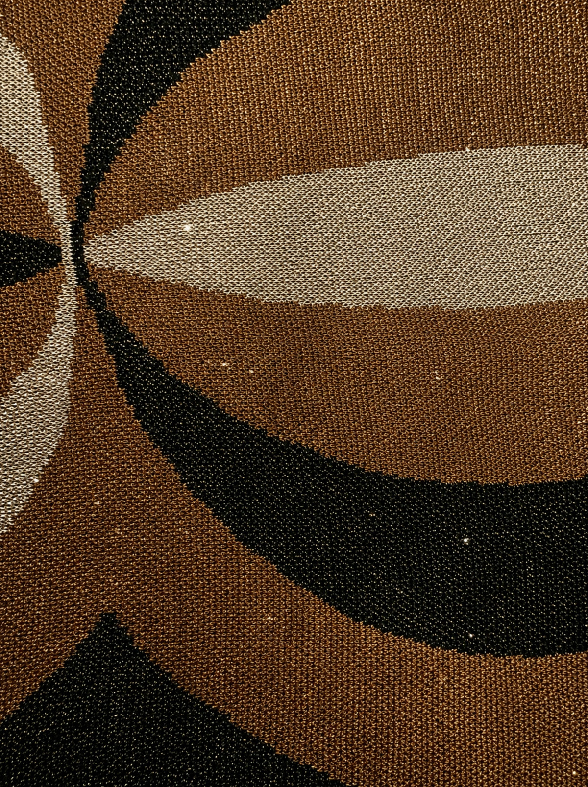Falda de jacquard en lurex dorado