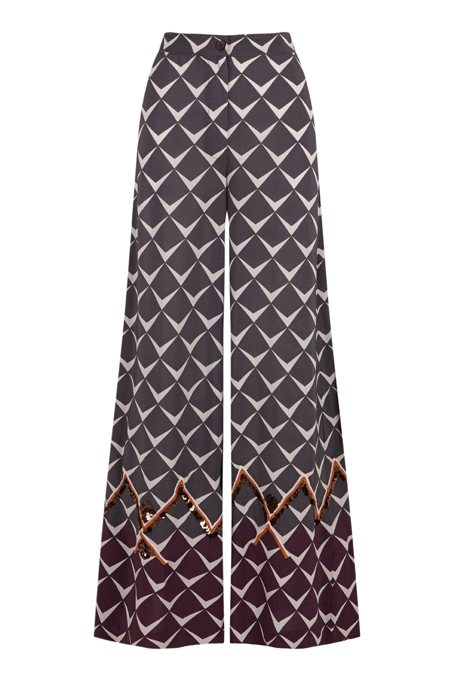 Pantalón greca antracita