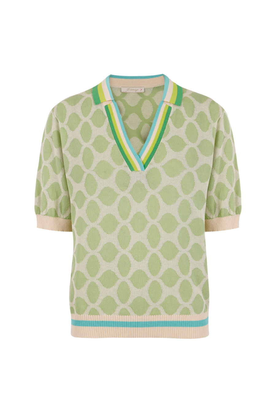 Jersey con intarsia verde