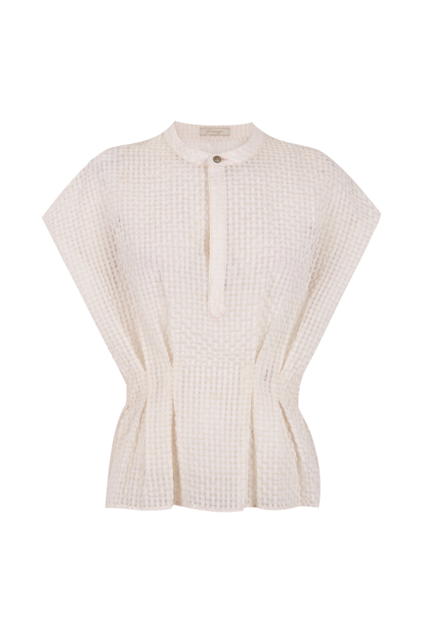 Blusa calada color crudo