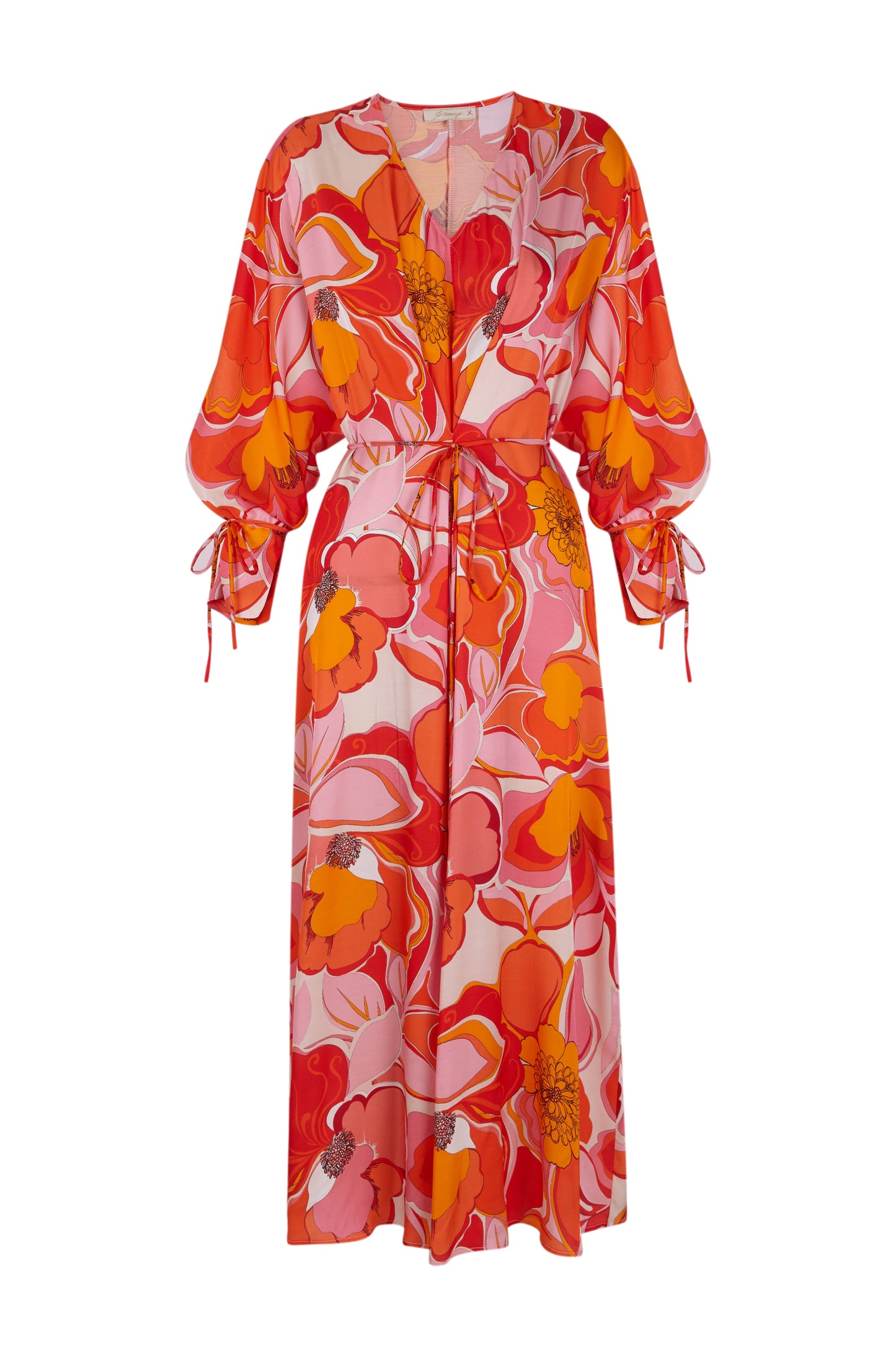 Túnica flores rojas