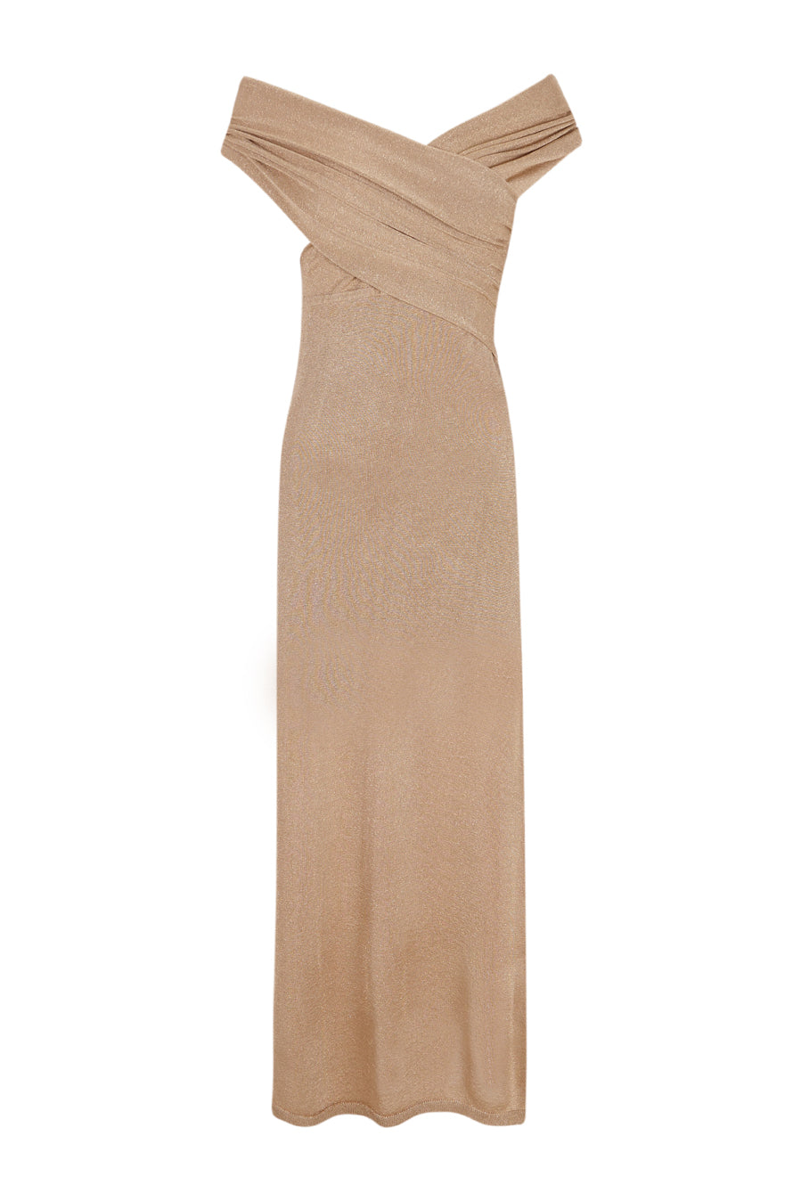 Vestido dorado de lurex