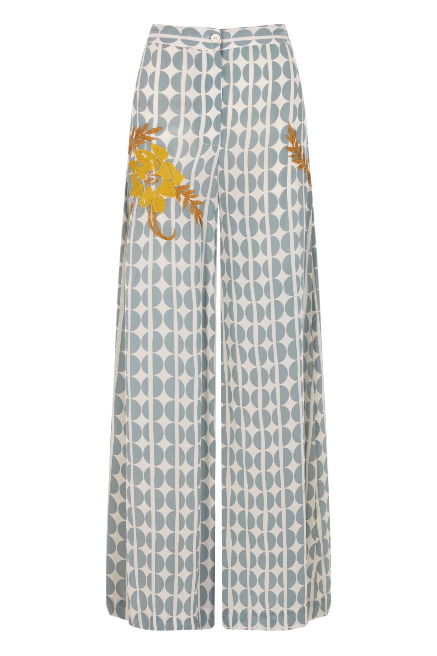 Pantalón granos café celeste