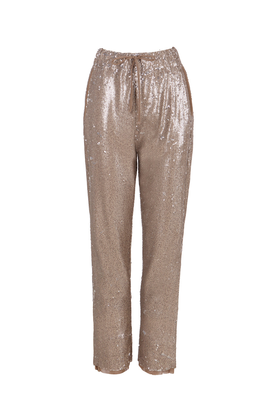 Pantalón de lentejuelas plata vieja