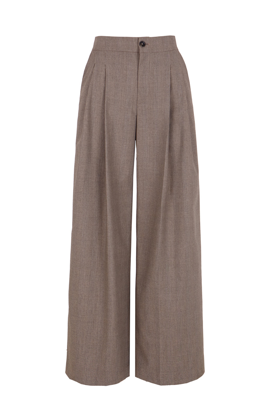 Pantalón ancho príncipe de gales