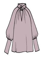 Blusa cuello cerrado verde