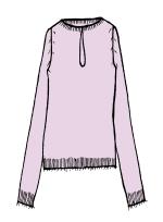 Jersey rosa antiguo de alpaca