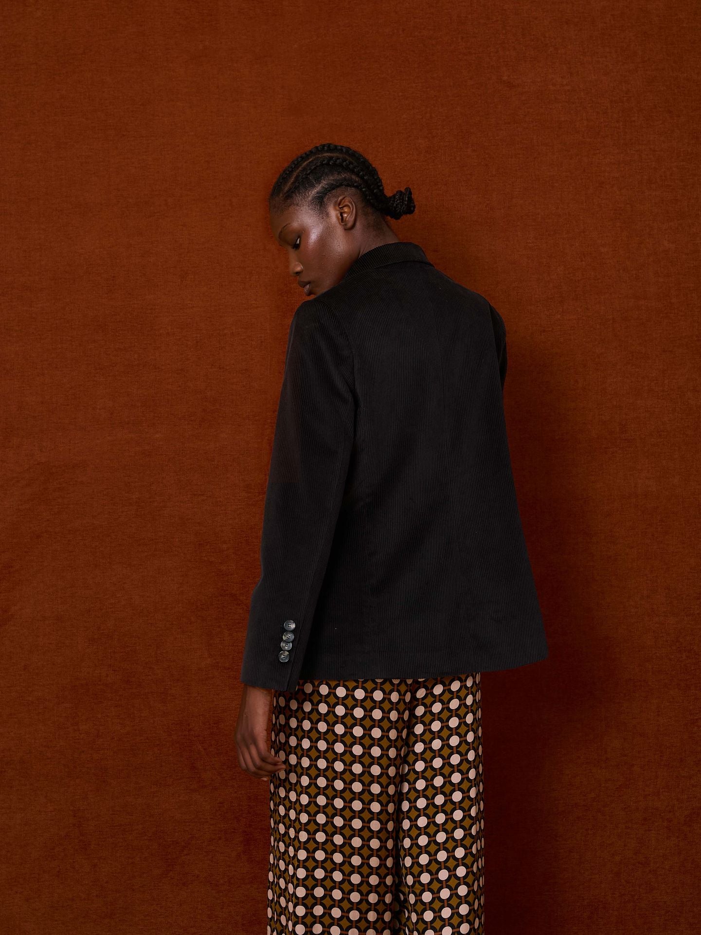 Blazer de pana negra