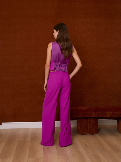 Pantalón crep buganvilla