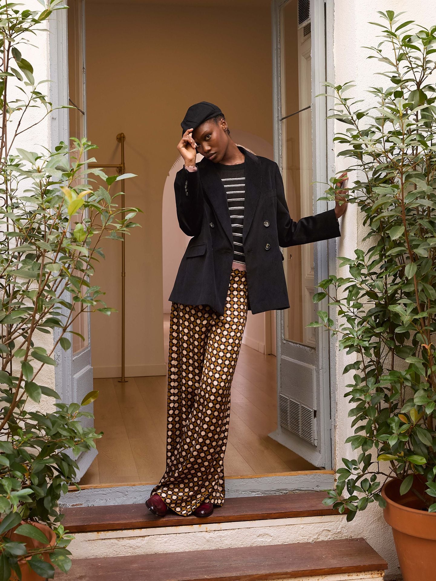 Blazer de pana negra