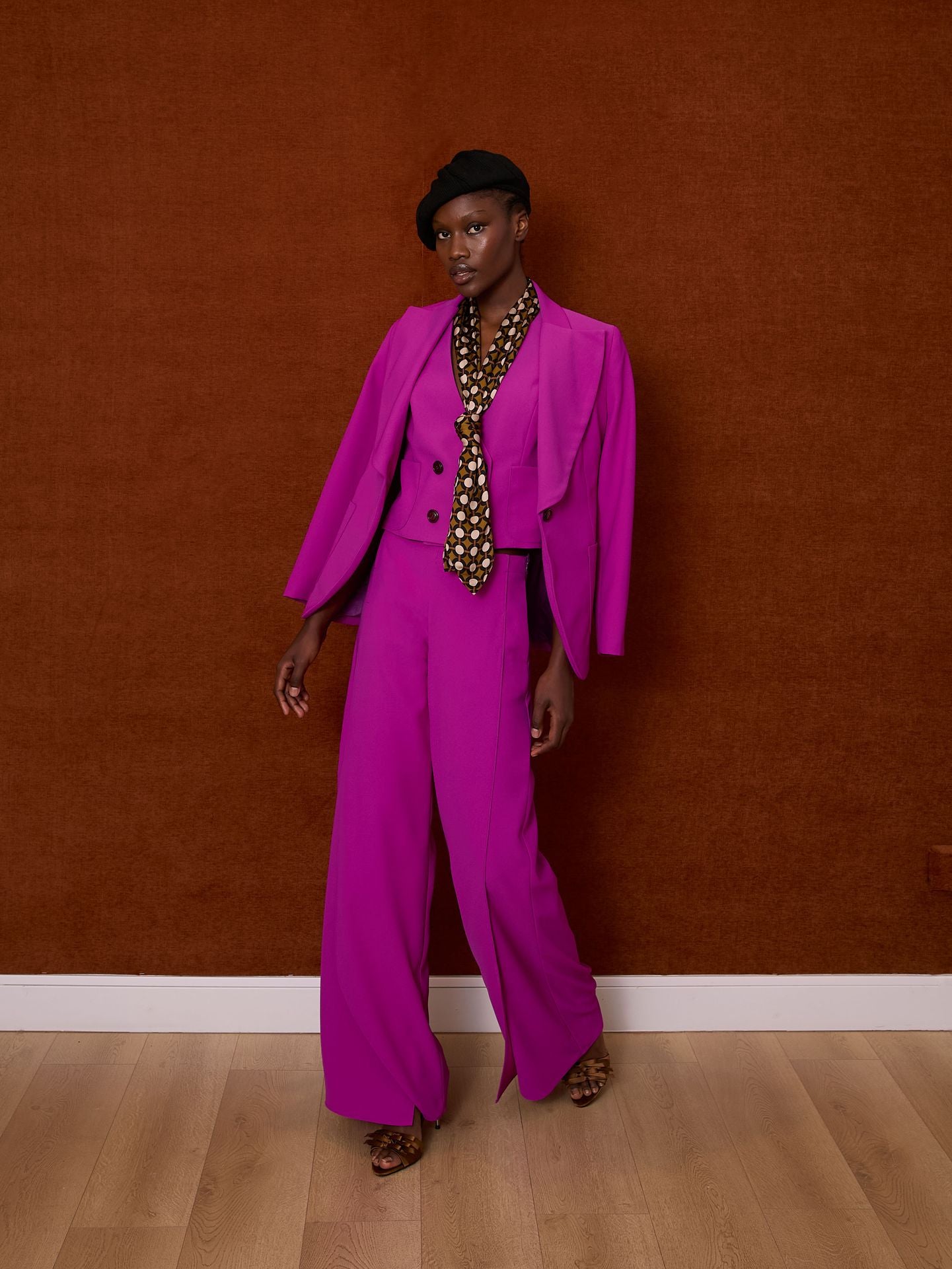 Pantalón crep buganvilla