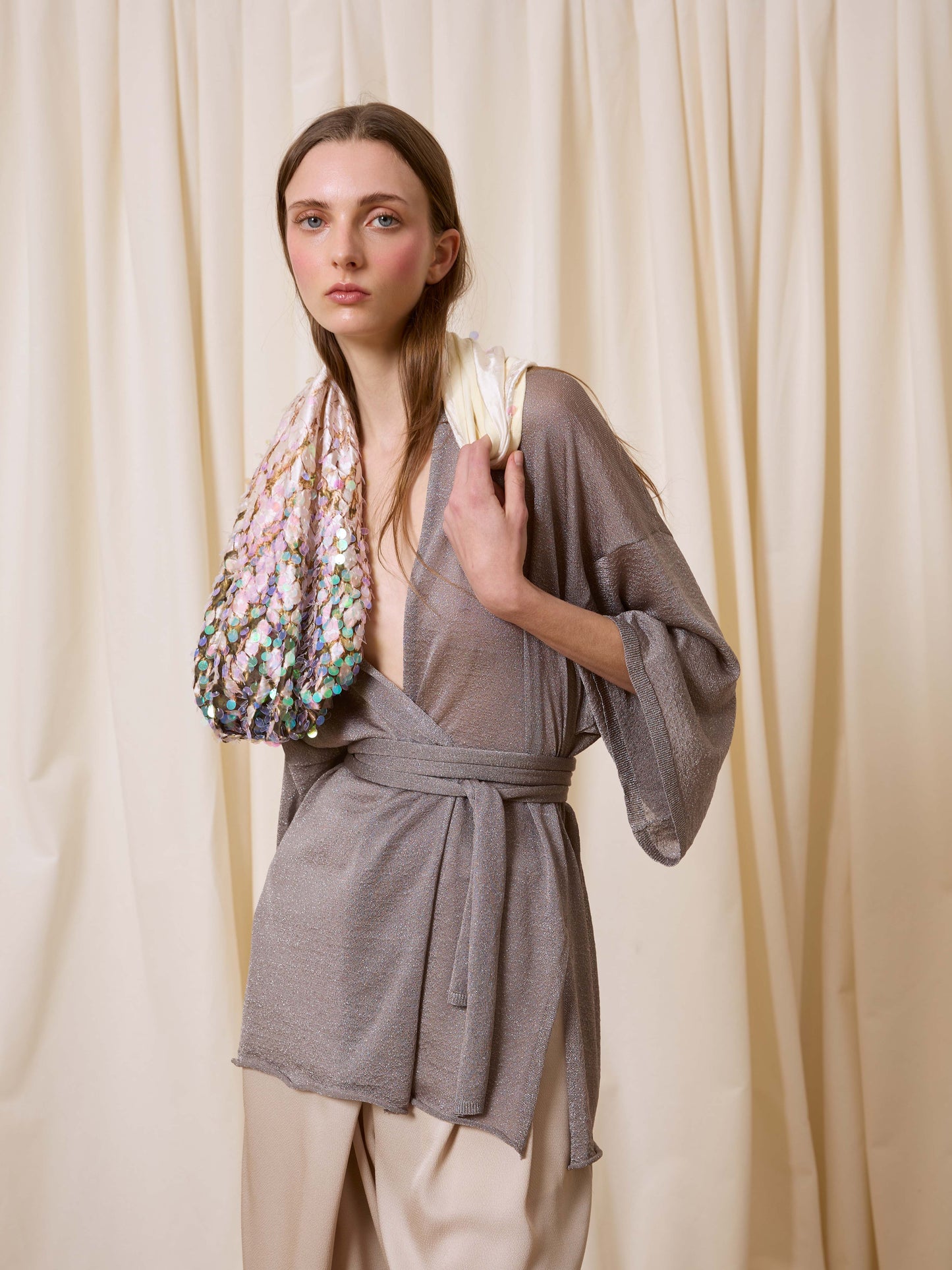 Bolso con lentejuelas verde