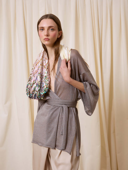 Bolso con lentejuelas verde