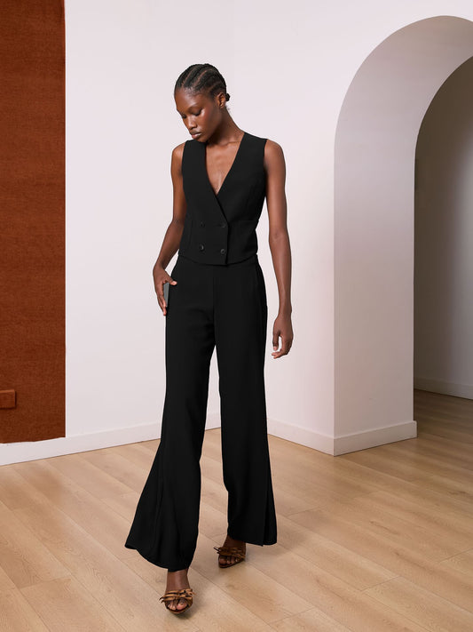 Pantalón crep negro