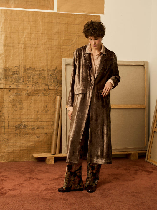 Levita terciopelo topo