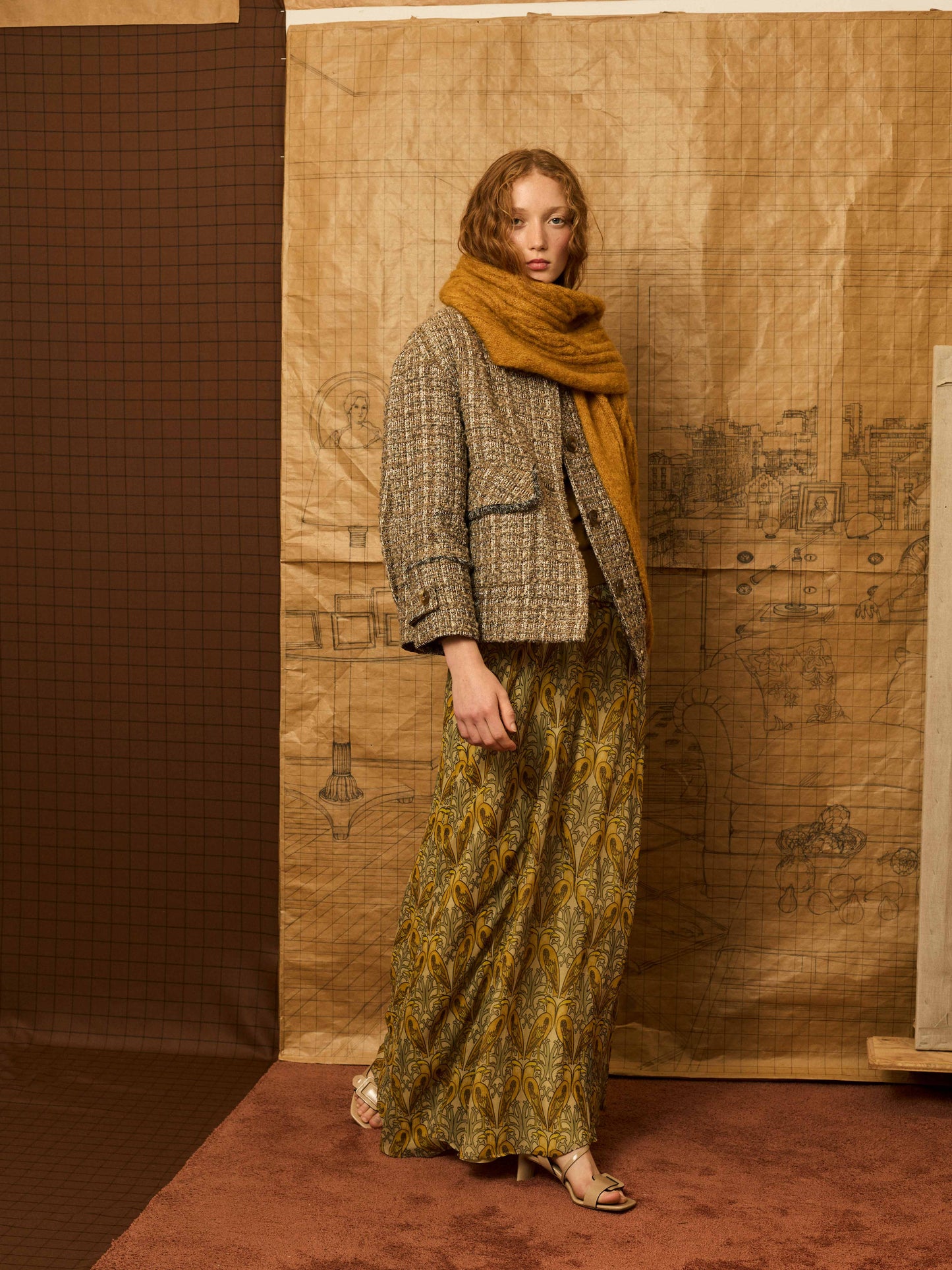 Cazadora topo con desflecado.