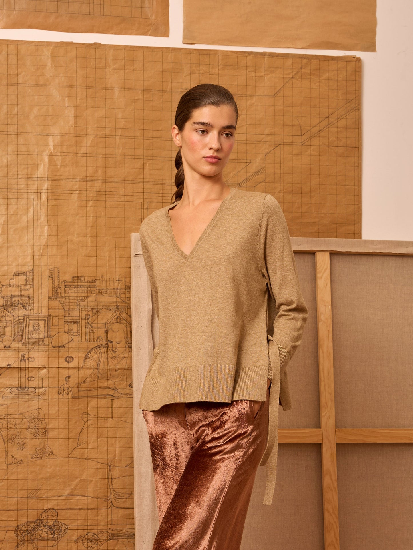 Jersey topo de pico con lazadas