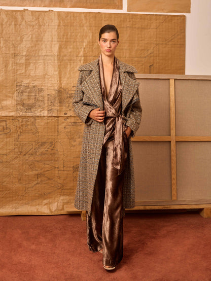 Blazer terciopelo topo