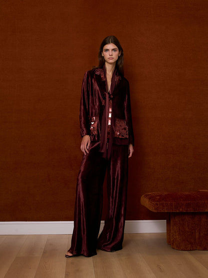 Pantalón de terciopelo marrón