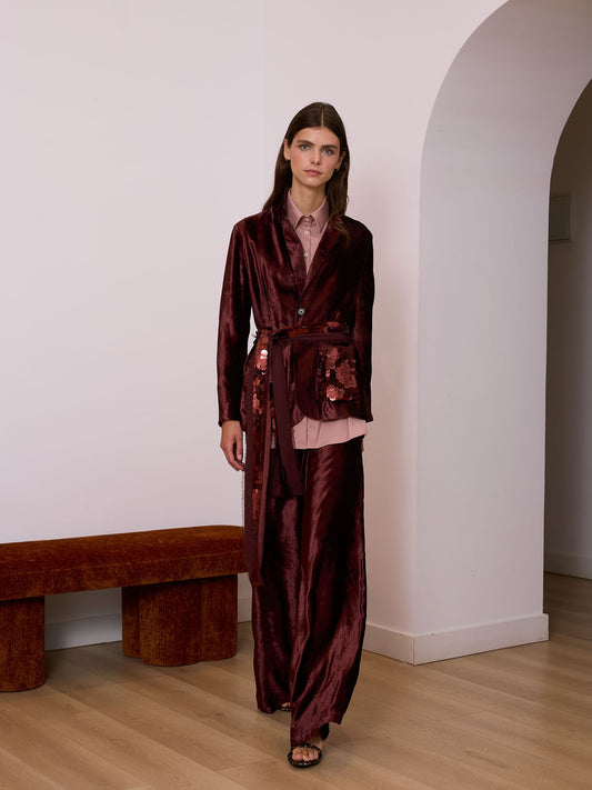 Pantalón de terciopelo marrón