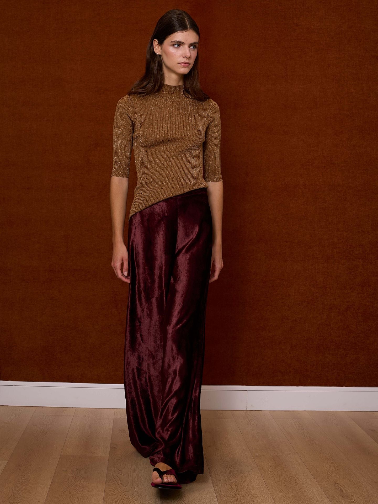 Pantalón de terciopelo marrón