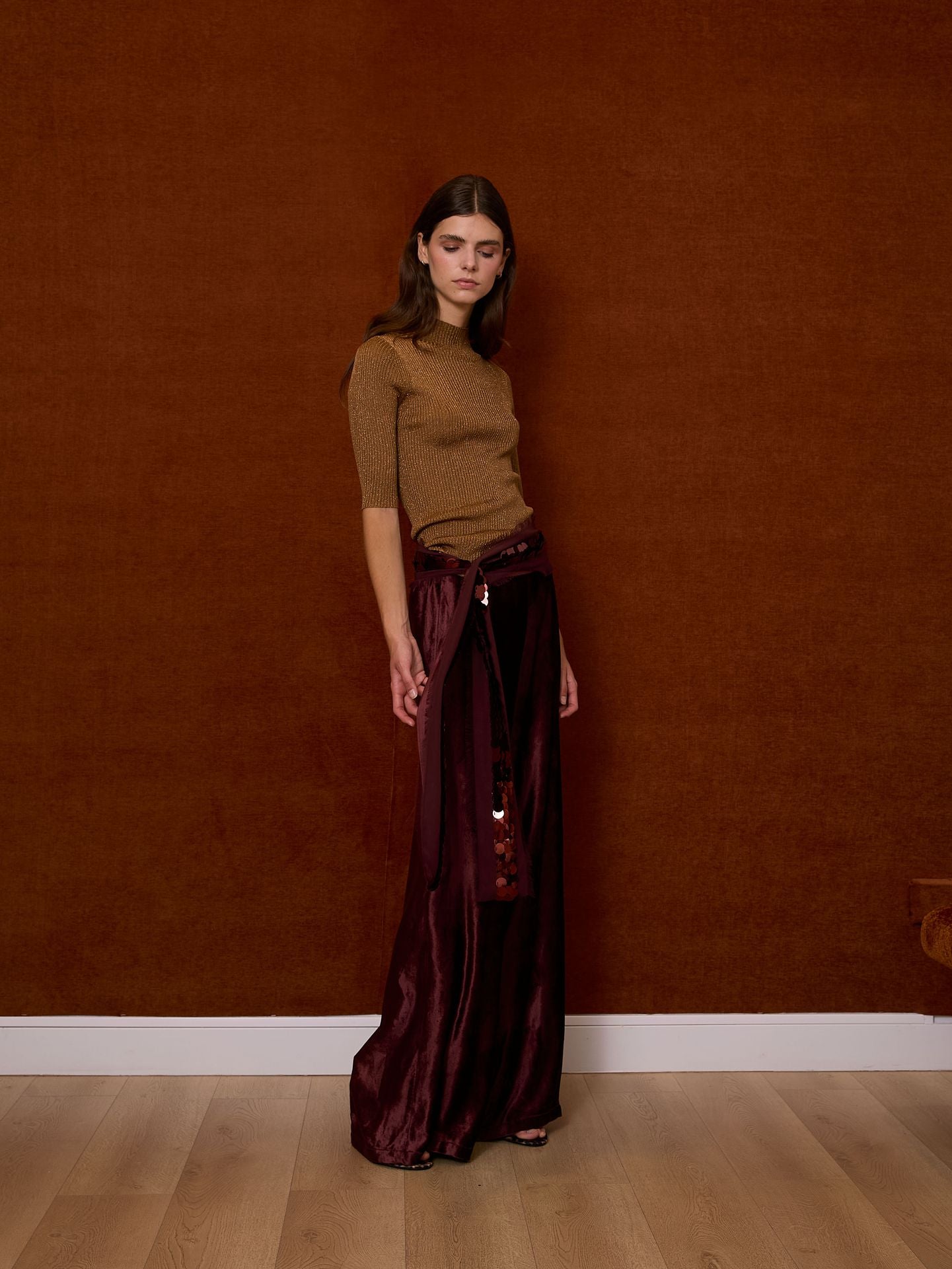 Pantalón de terciopelo marrón