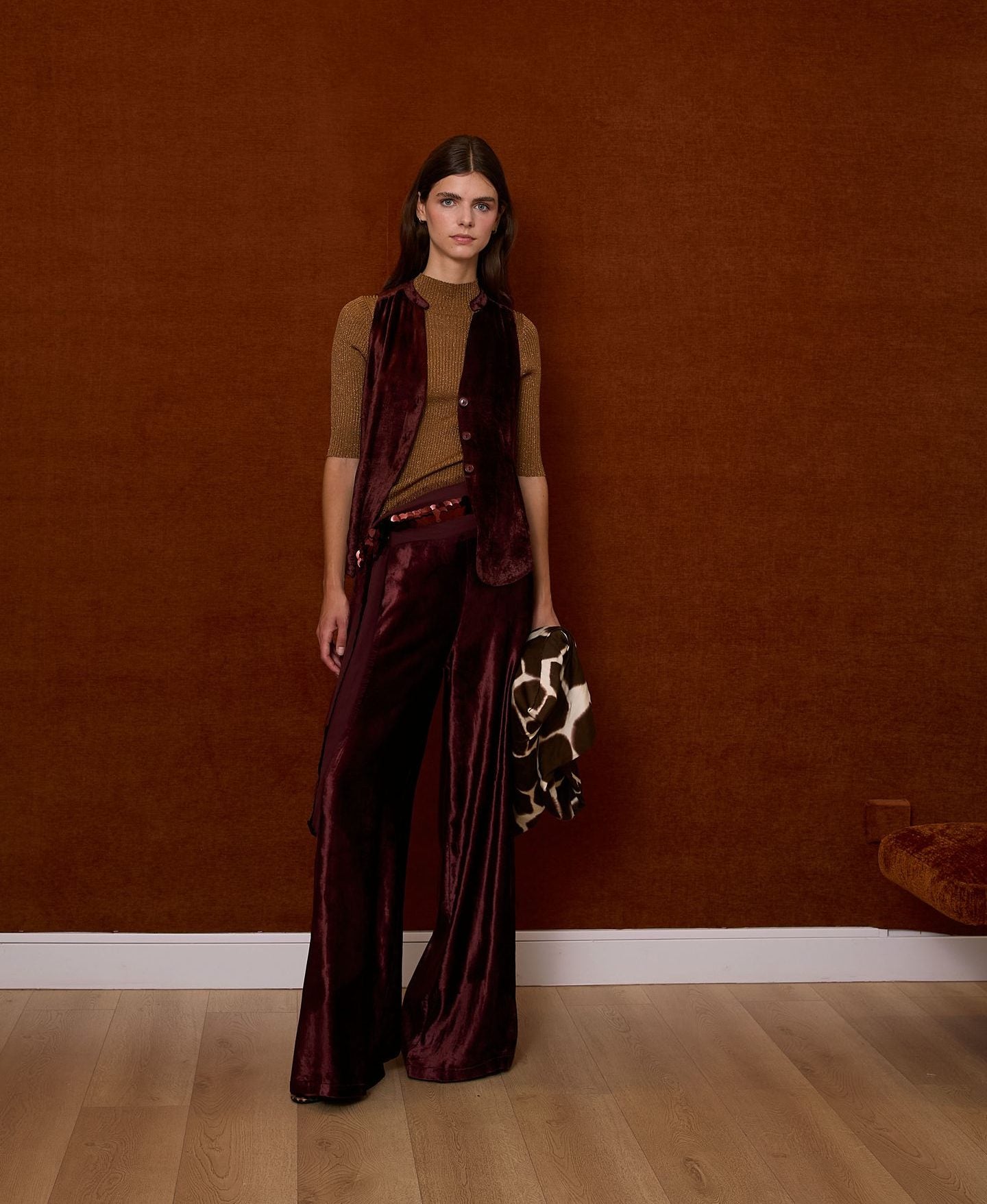 Pantalón de terciopelo marrón