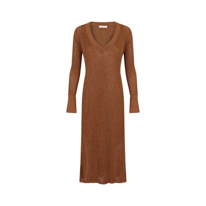 Jersey largo lurex cobre