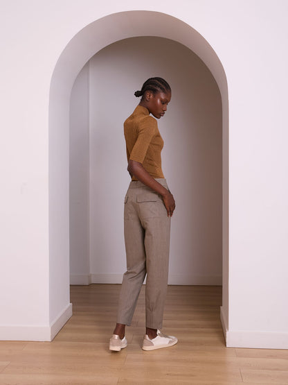 Pantalón globo príncipe de gales