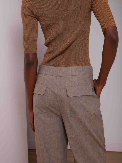 Pantalón globo príncipe de gales