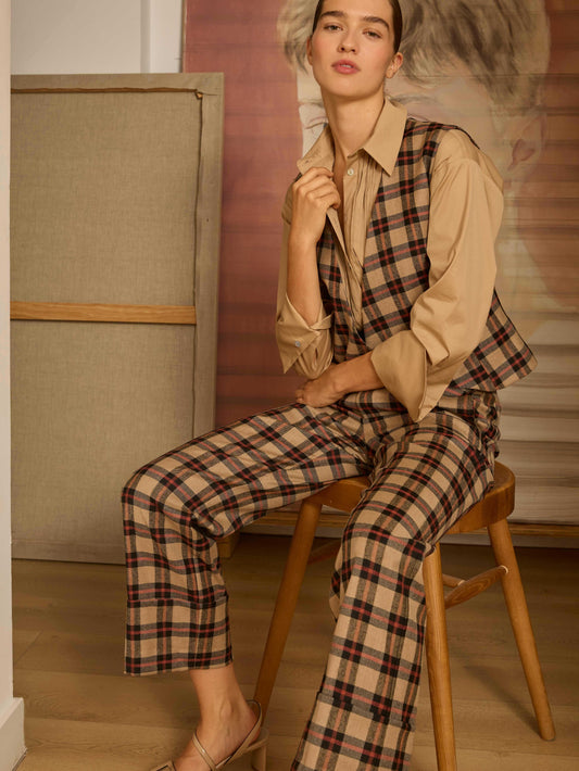 Pantalón de cuadro escocés