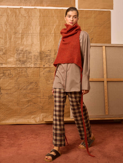 Pantalón de cuadro escocés