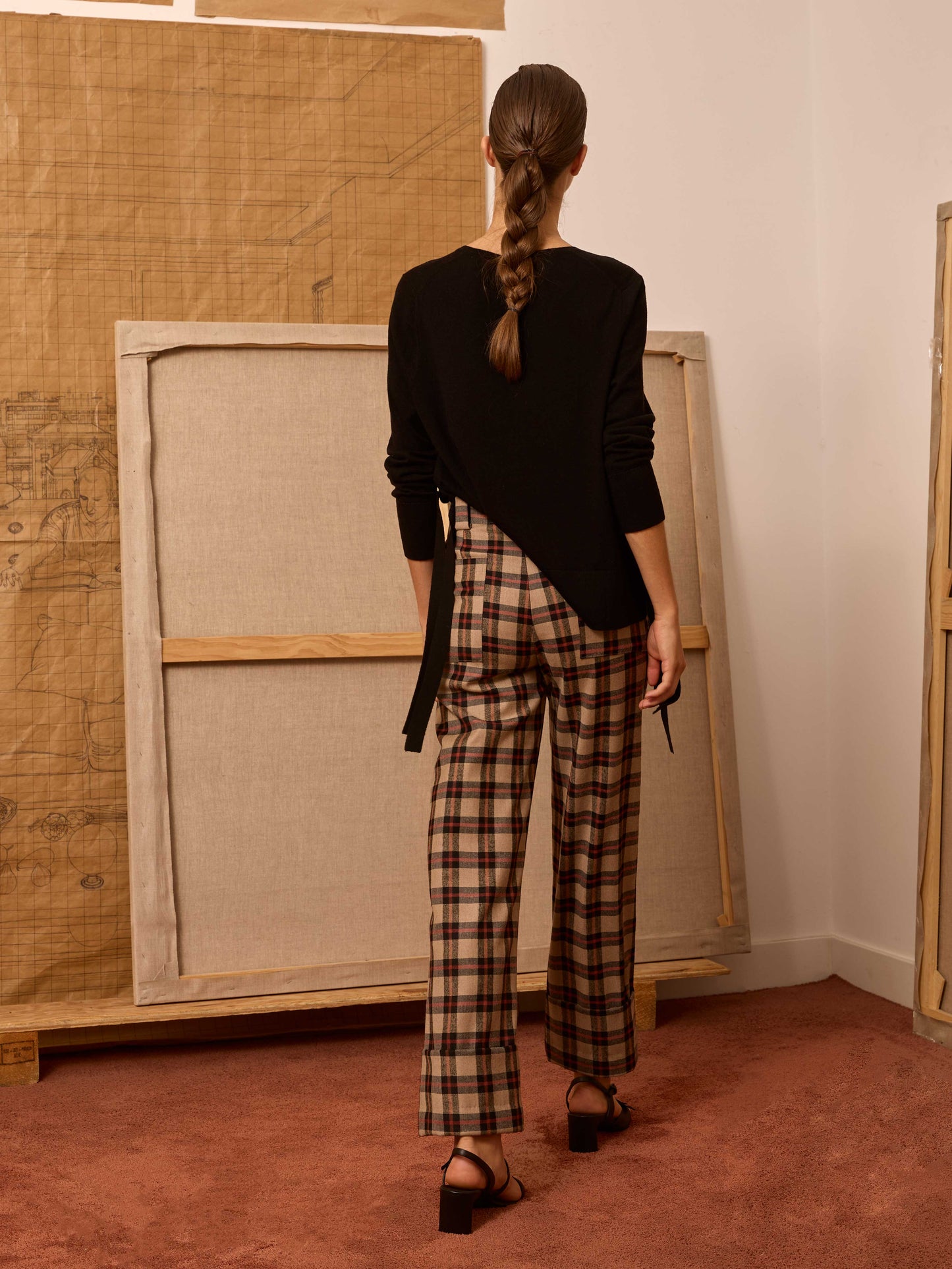 Pantalón de cuadro escocés