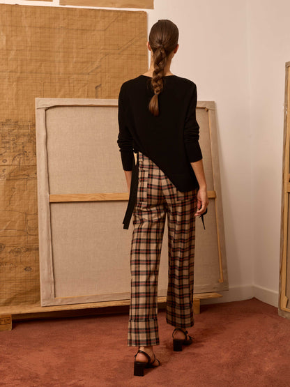 Pantalón de cuadro escocés