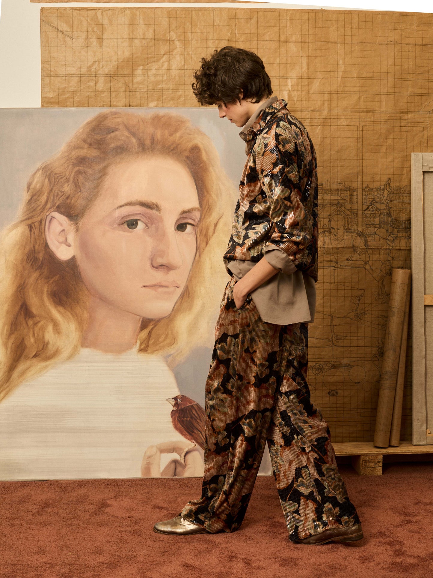 Camisa topo bordado pedrería