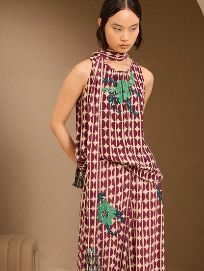 Blusa granos café granate