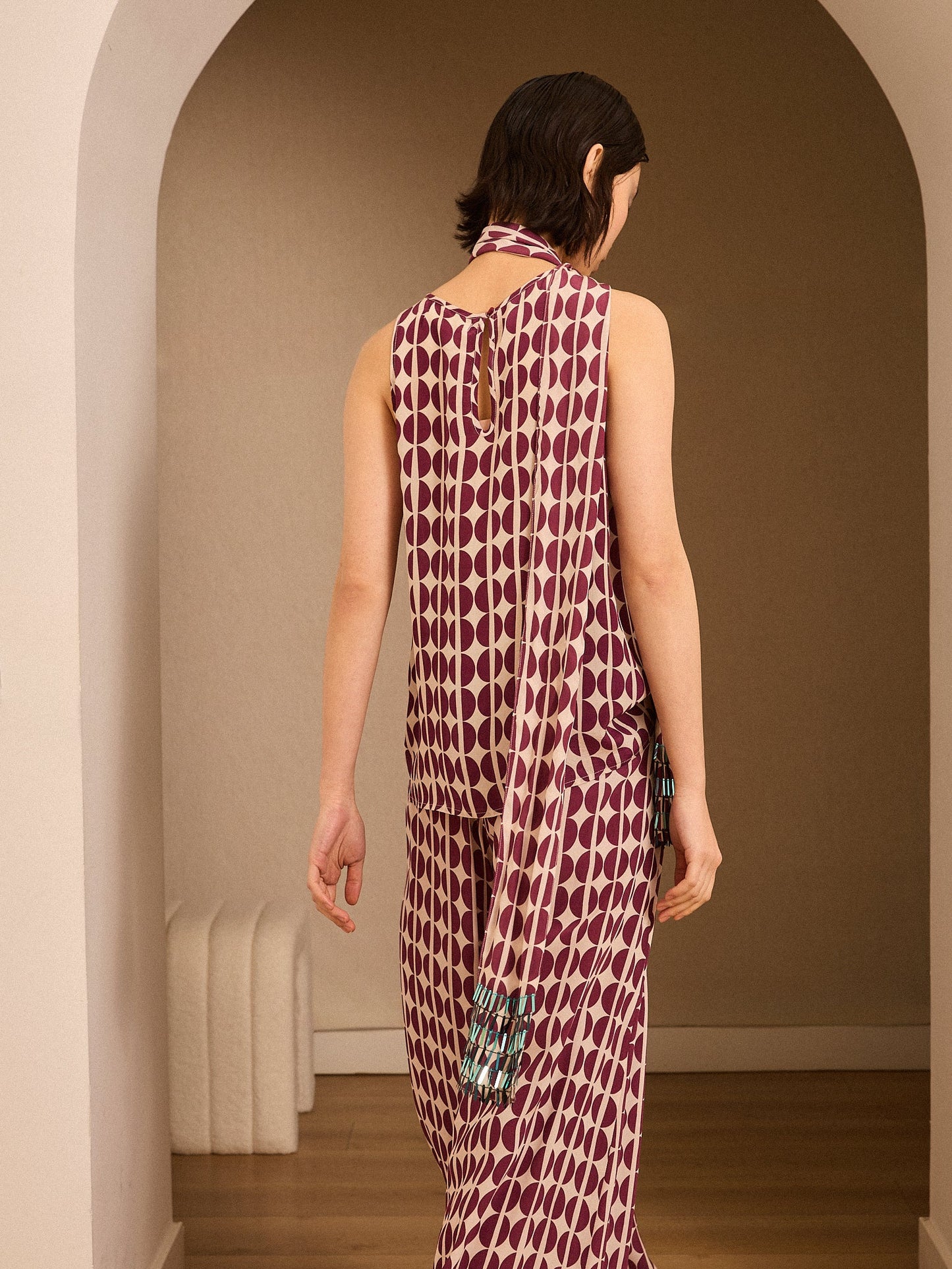 Blusa granos café granate