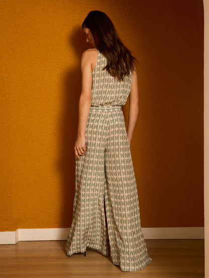 Pantalón granos café celeste