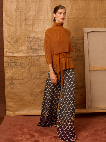 Pantalón greca antracita