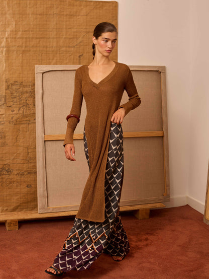 Pantalón greca antracita