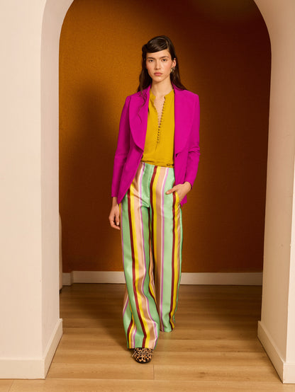 Pantalón rayas verdes