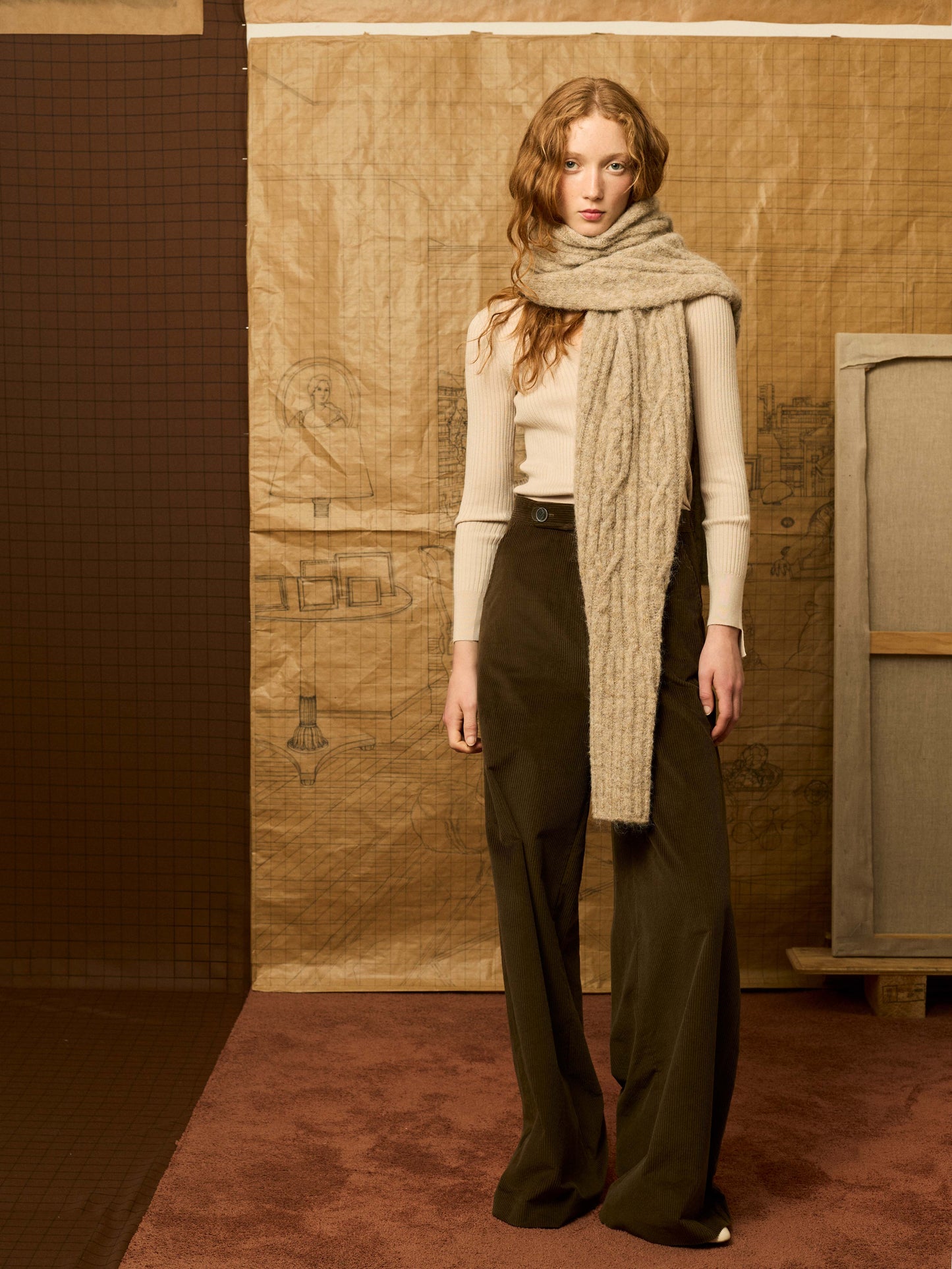 Jersey de pico marfil